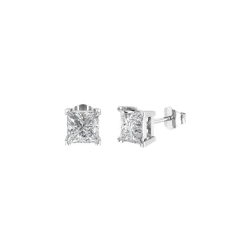 Square Cut Stud Earrings