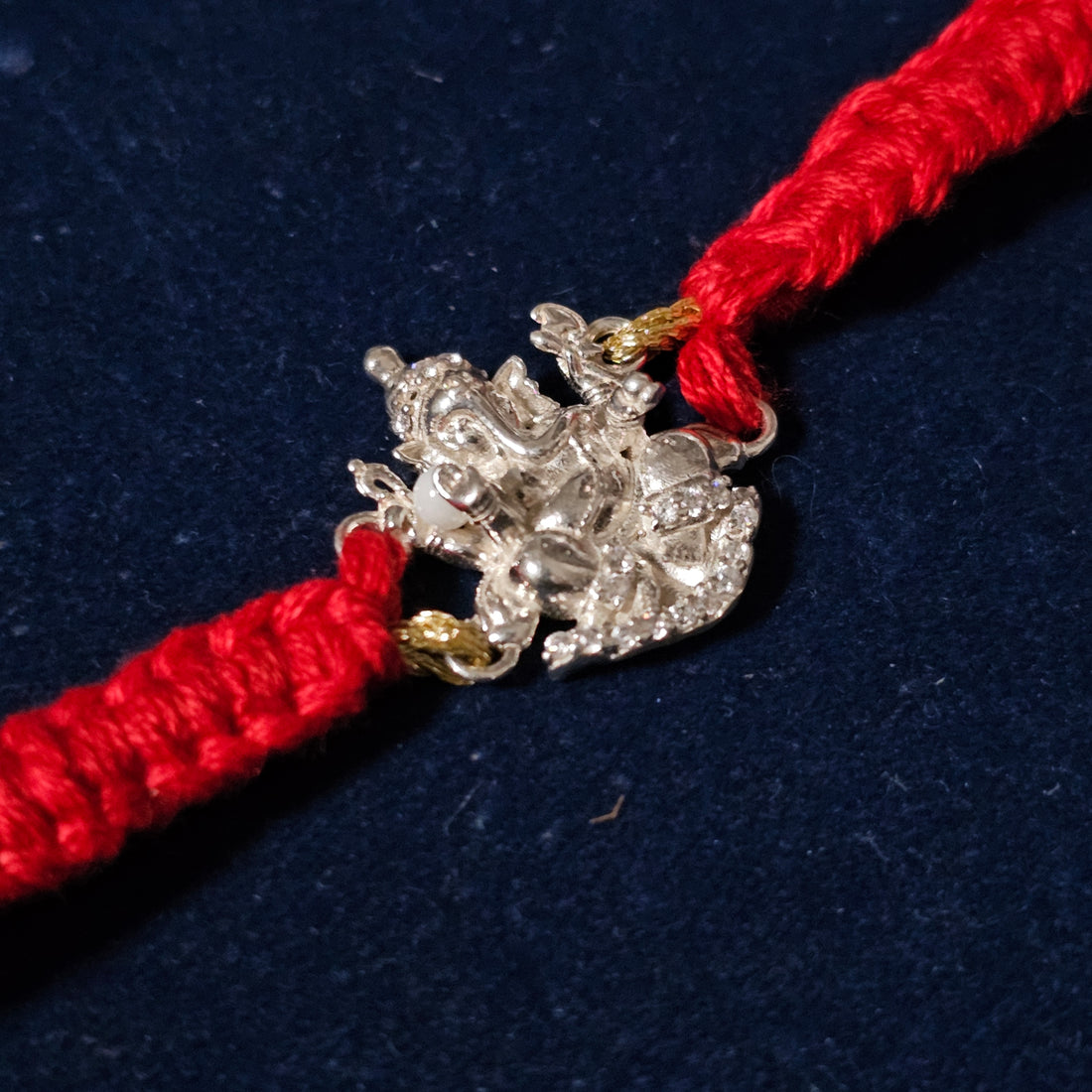 925 Silver Ganesh Rakhi