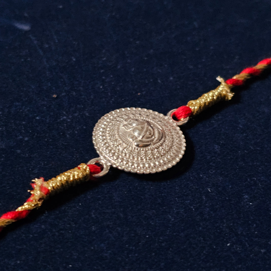 925 Silver Ganesh Chakra Rakhi