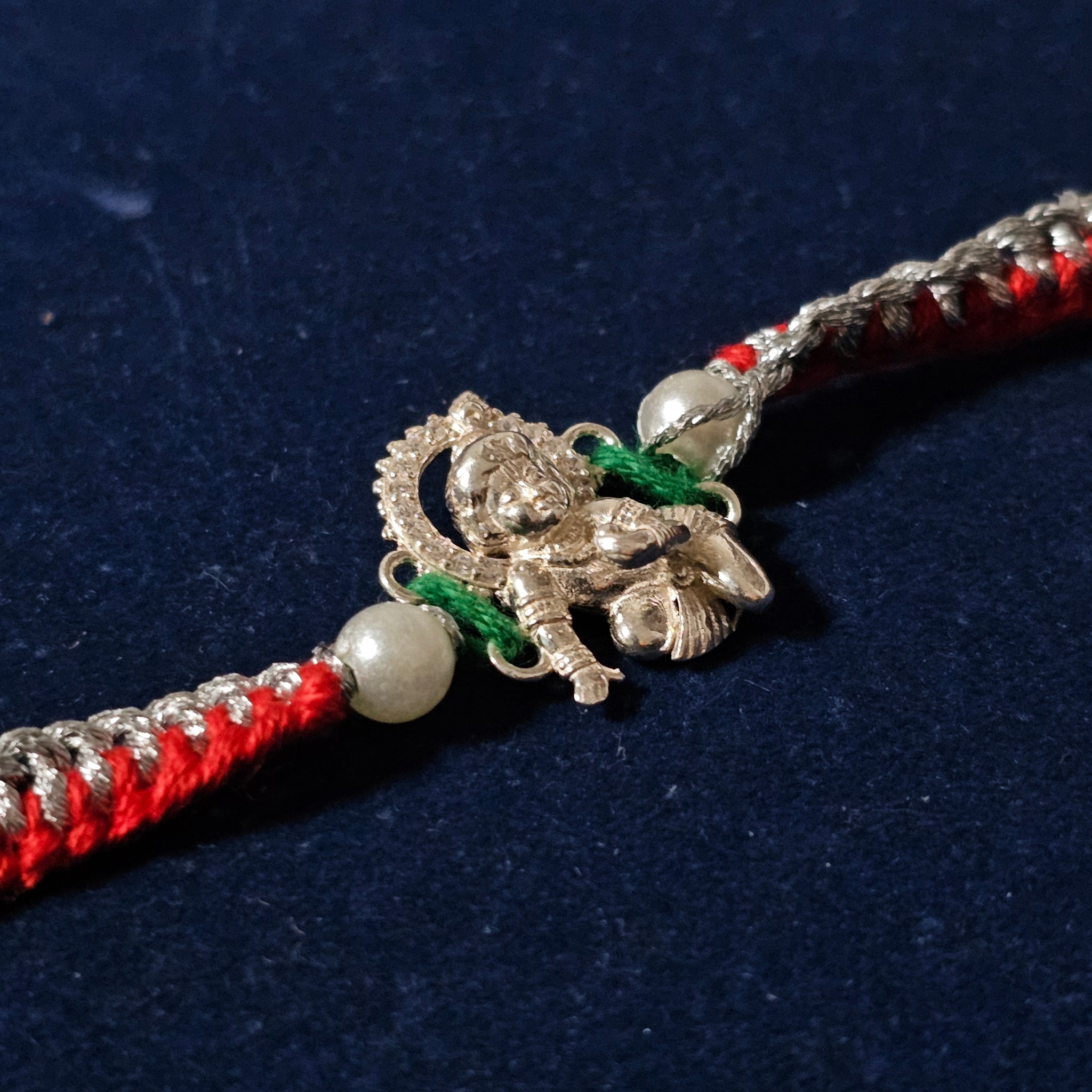 925 Silver Laddu Gopal Rakhi