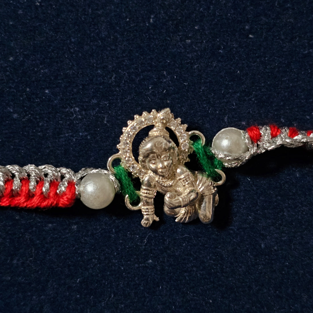 925 Silver Laddu Gopal Rakhi