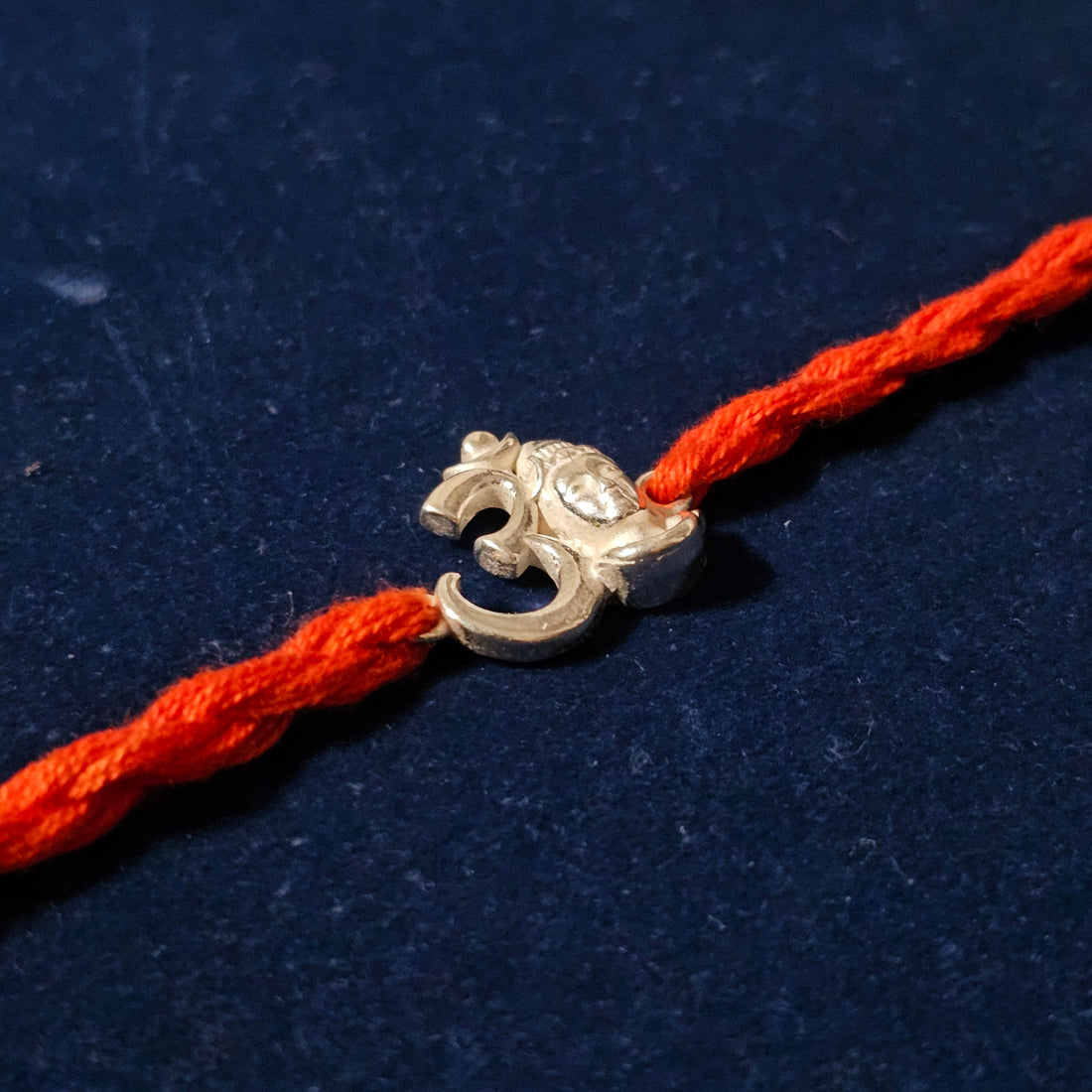 925 Silver Custom OM Shiv Rakhi