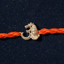 925 Silver Custom OM Shiv Rakhi