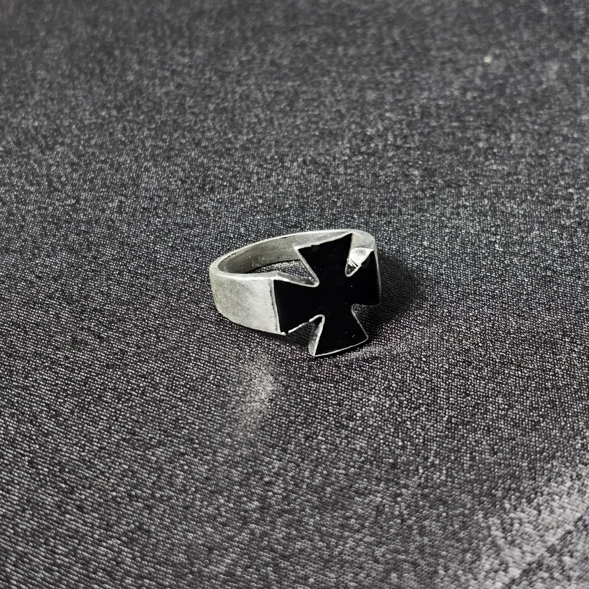 Black Cross Ring