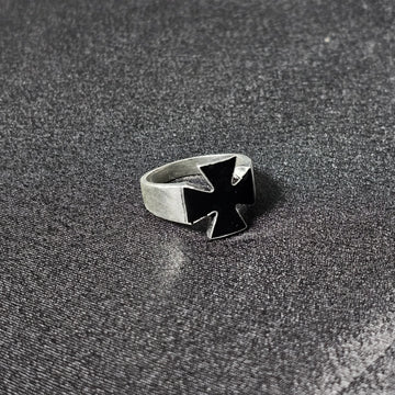 Black Cross Ring