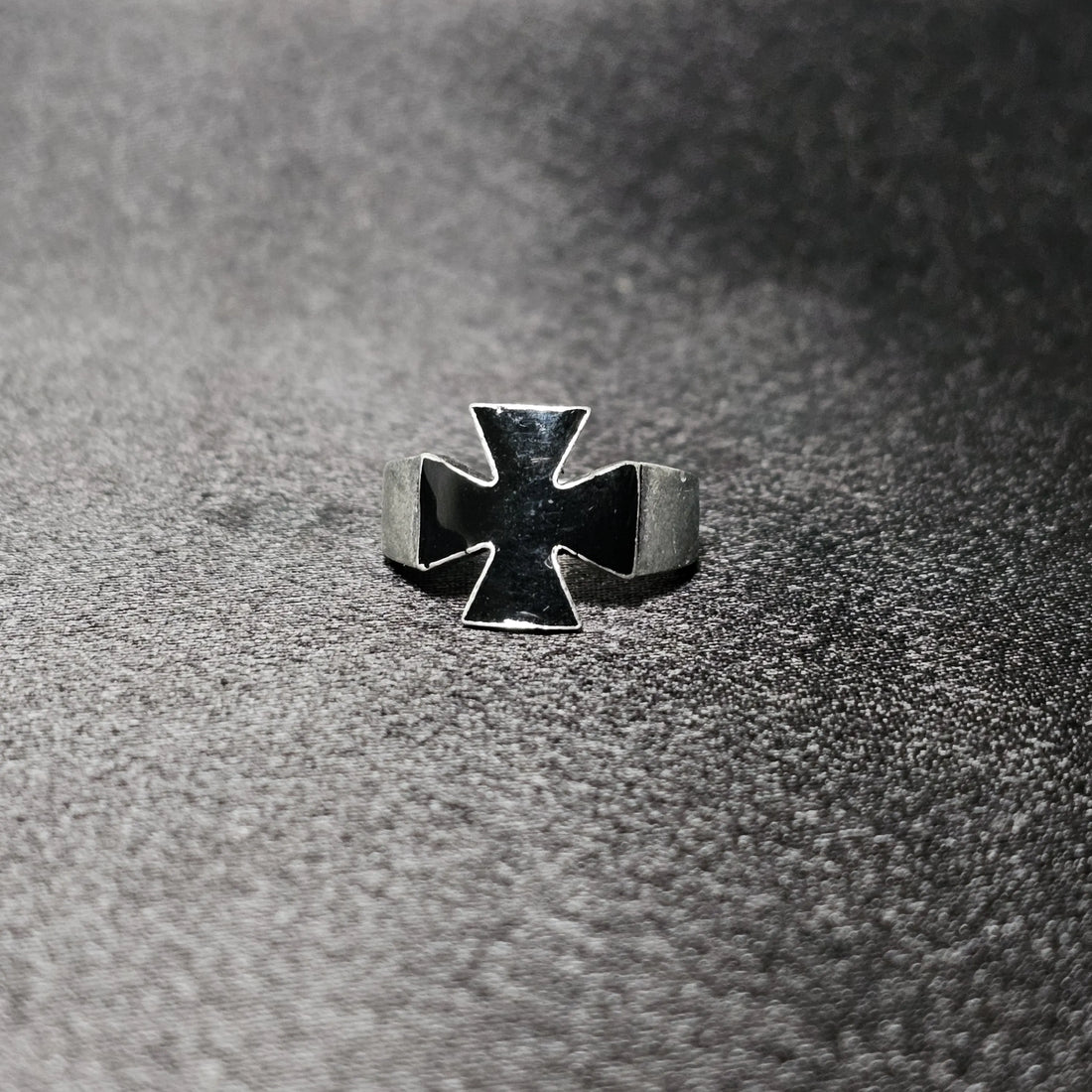 Black Cross Ring