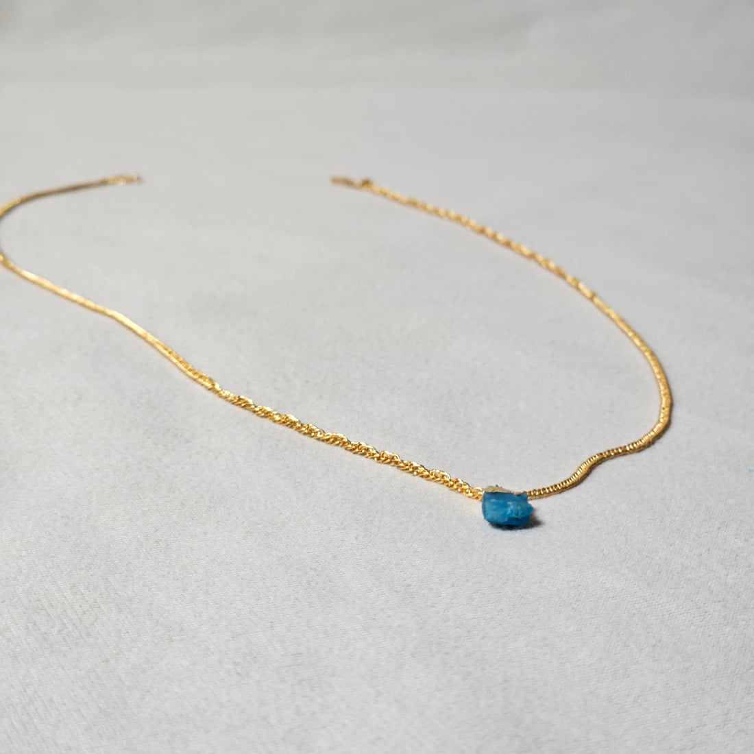 Blue Apatite Pendant