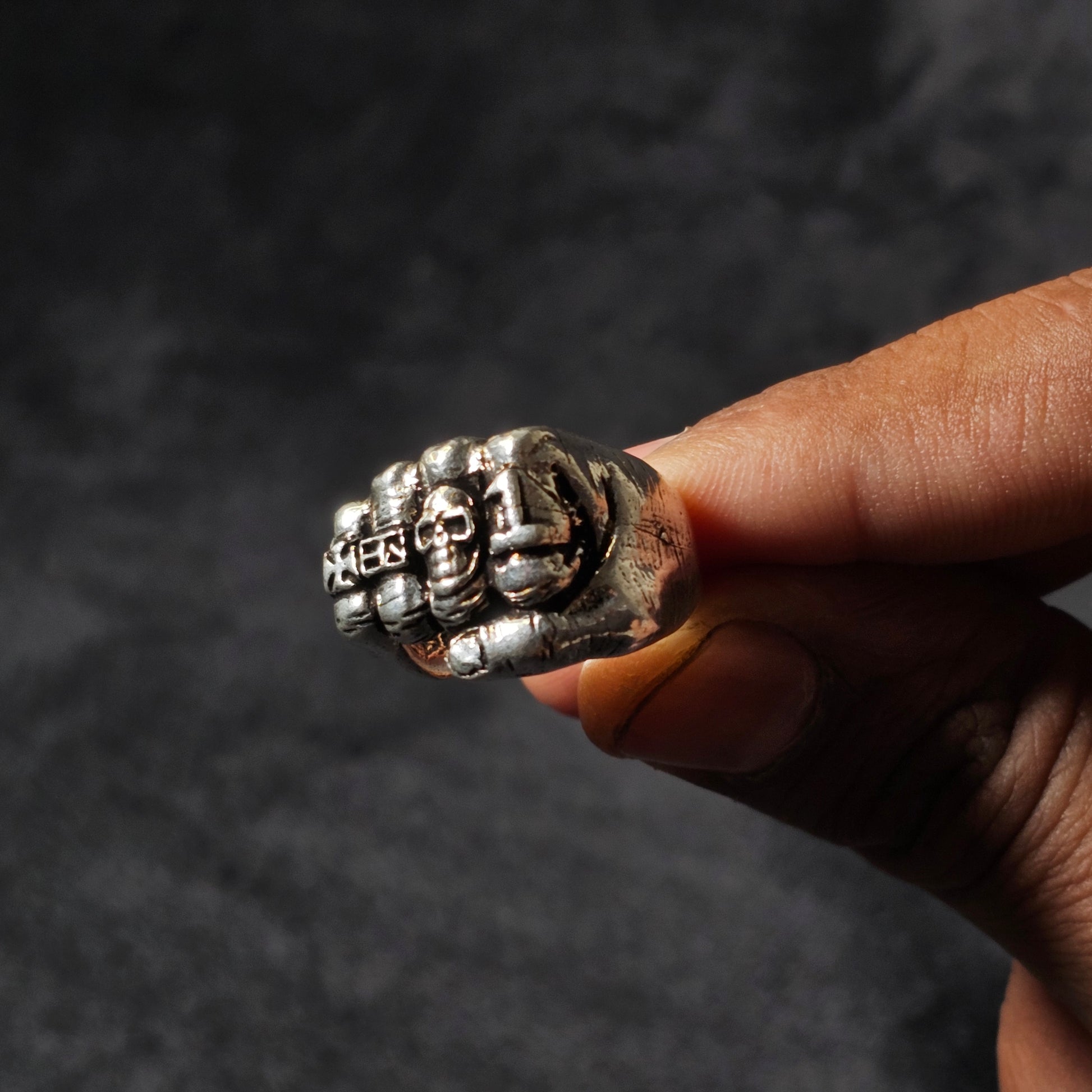 Red Fist Rings Iron Fist Ring - Bold Statement Ring for Men | craftNyou