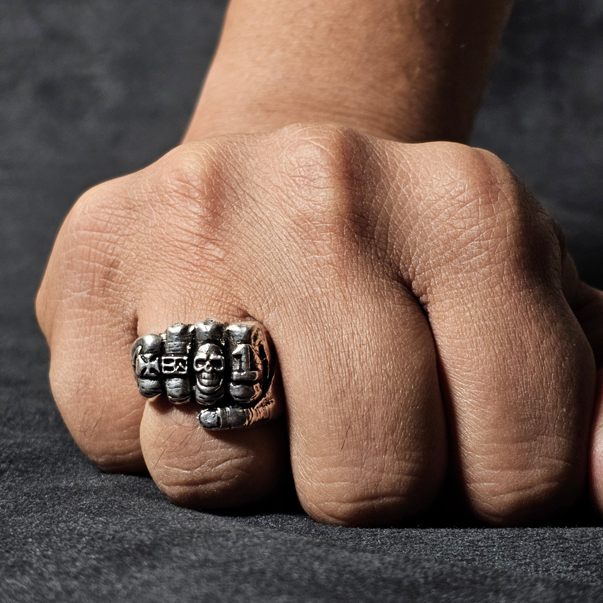 Red Fist Rings Iron Fist Ring - Bold Statement Ring for Men | craftNyou
