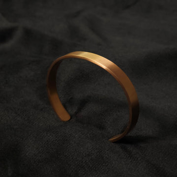 Minimal Soft Gold Cuff Bracelet