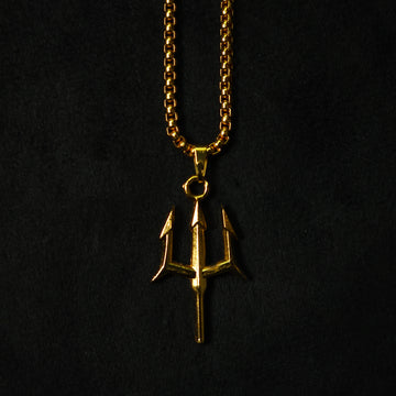Trident Pendant Gold