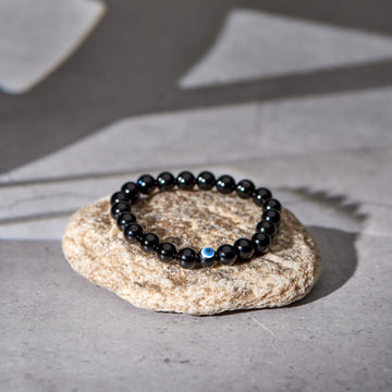 Evil Eye Bracelet with Black Obsidian (ORIGINAL)