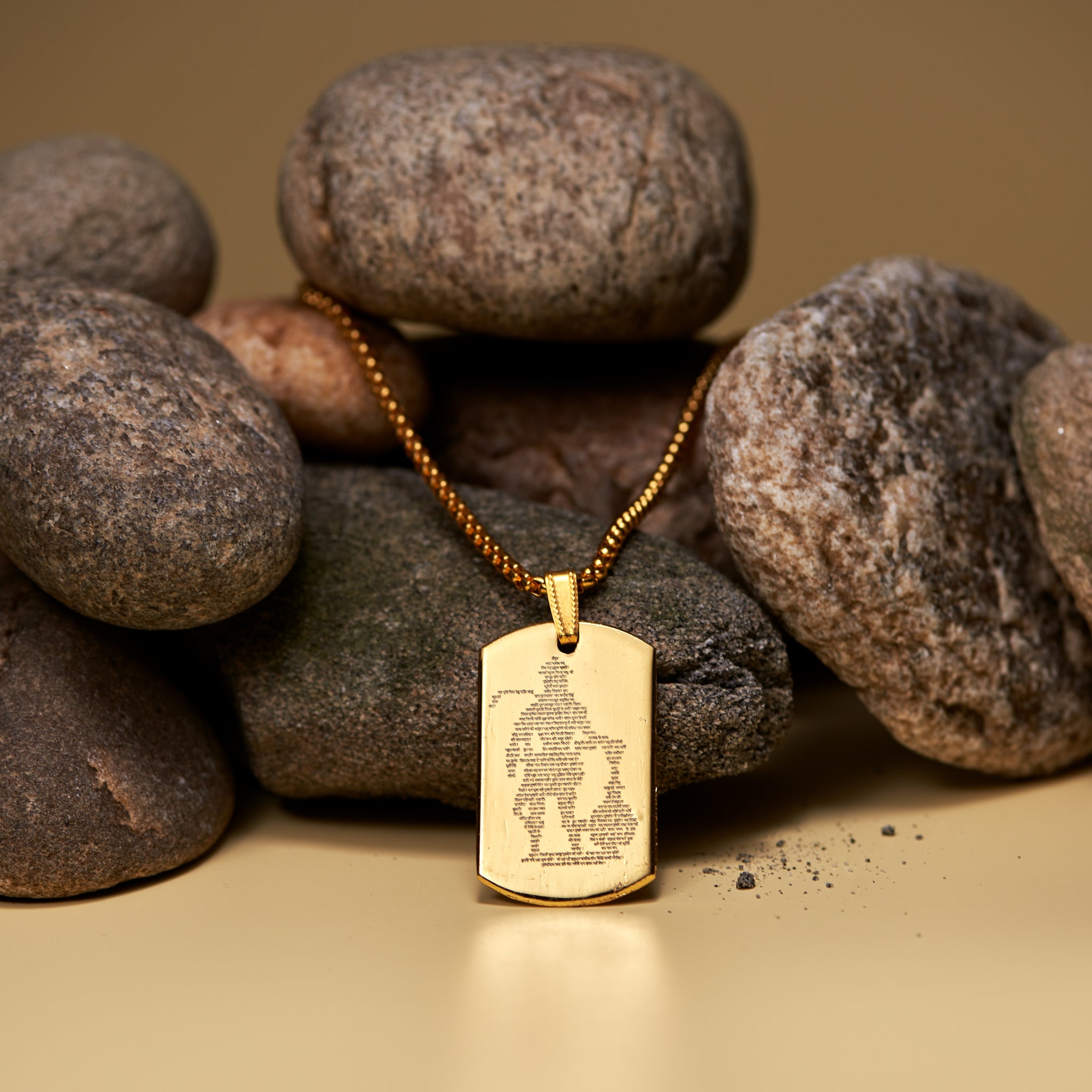 Shree Hanuman Chalisa Pendant Gold