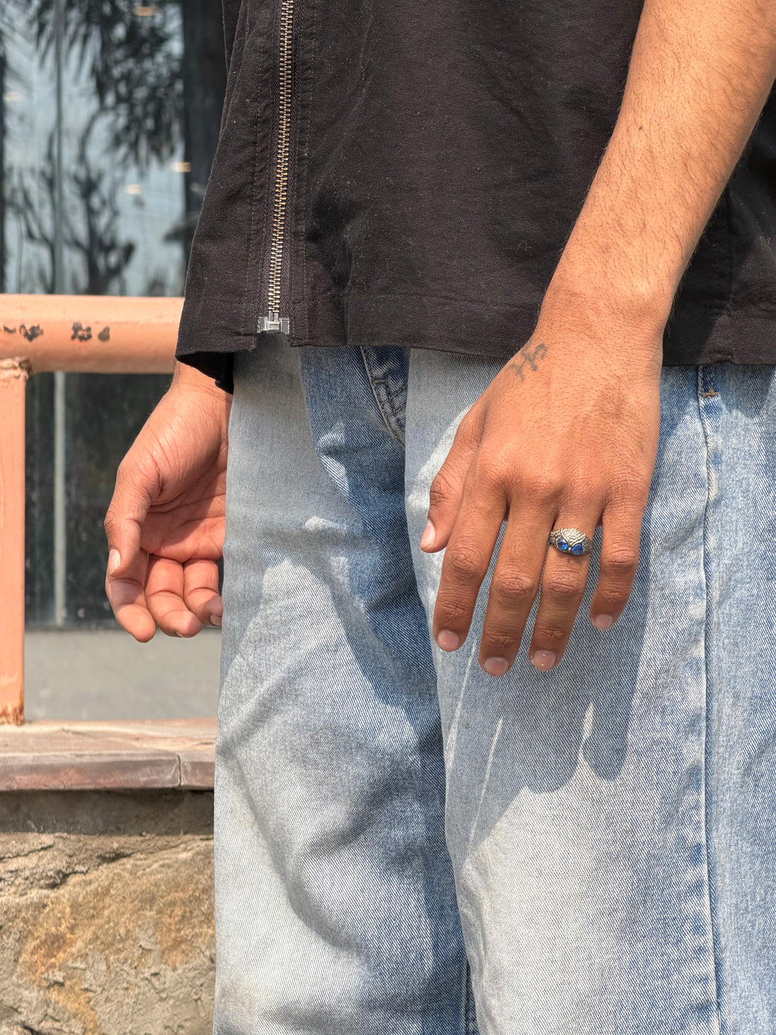 Void Raven Ring (Obsidian Eyes)